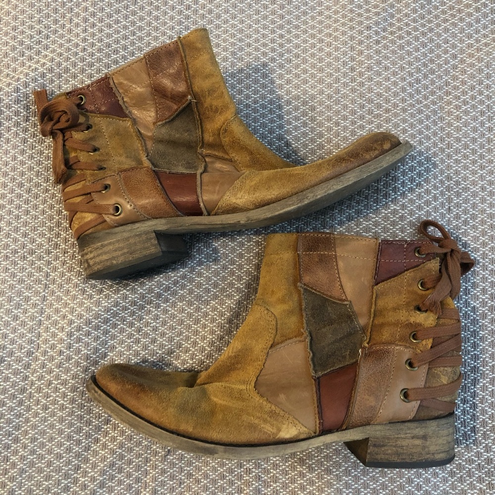 Aldo Patchwork Boots size 39